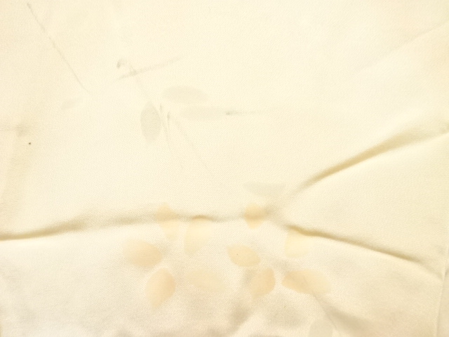  枝花模様　単衣長襦袢